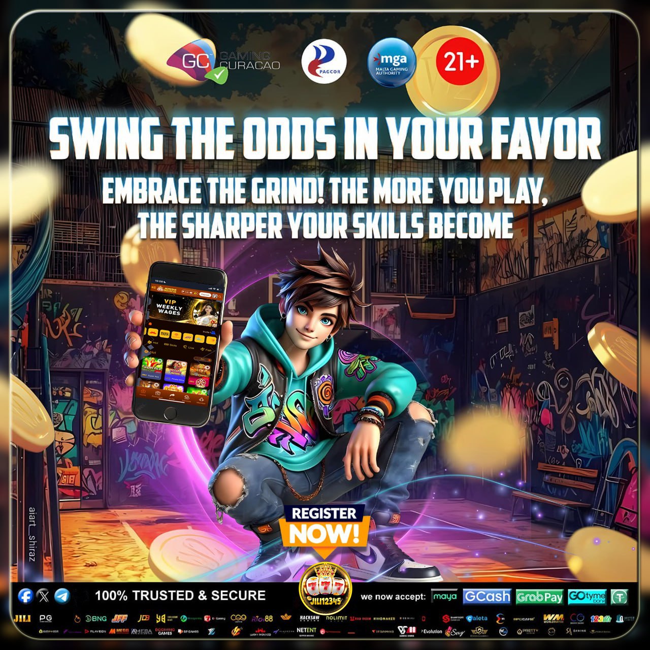 Representação gráfica de slot online